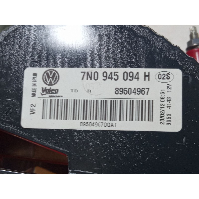 Recambio de piloto trasero porton derecho para volkswagen sharan (7m8, 7m9, 7m6) 2.0 tdi referencia OEM IAM 7N0945094H  