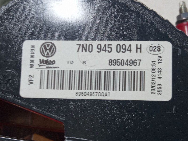 Recambio de piloto trasero porton derecho para volkswagen sharan (7m8, 7m9, 7m6) 2.0 tdi referencia OEM IAM 7N0945094H  