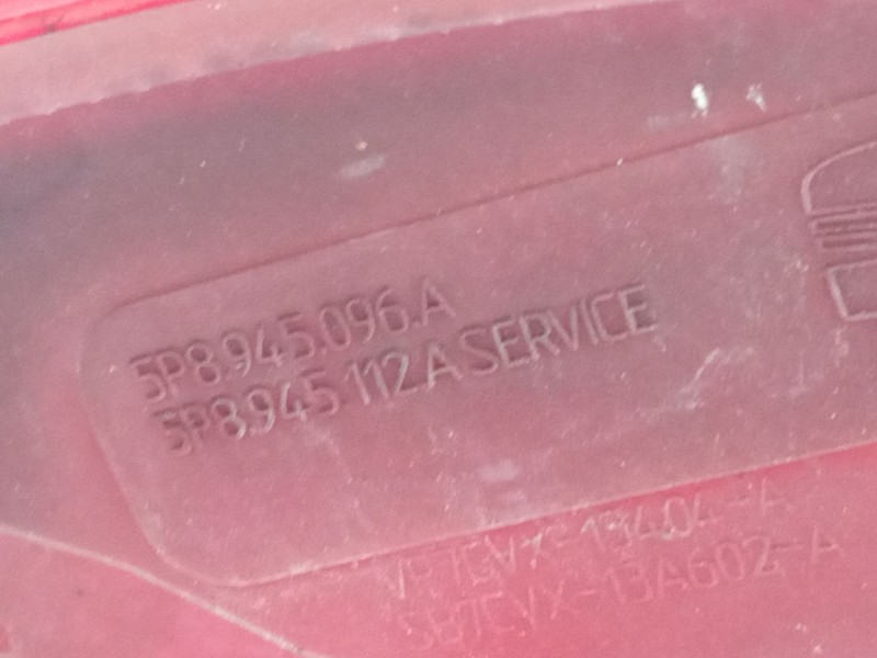 Recambio de piloto trasero derecho para seat altea (5p1) 1.9 tdi referencia OEM IAM 5P8945096A  