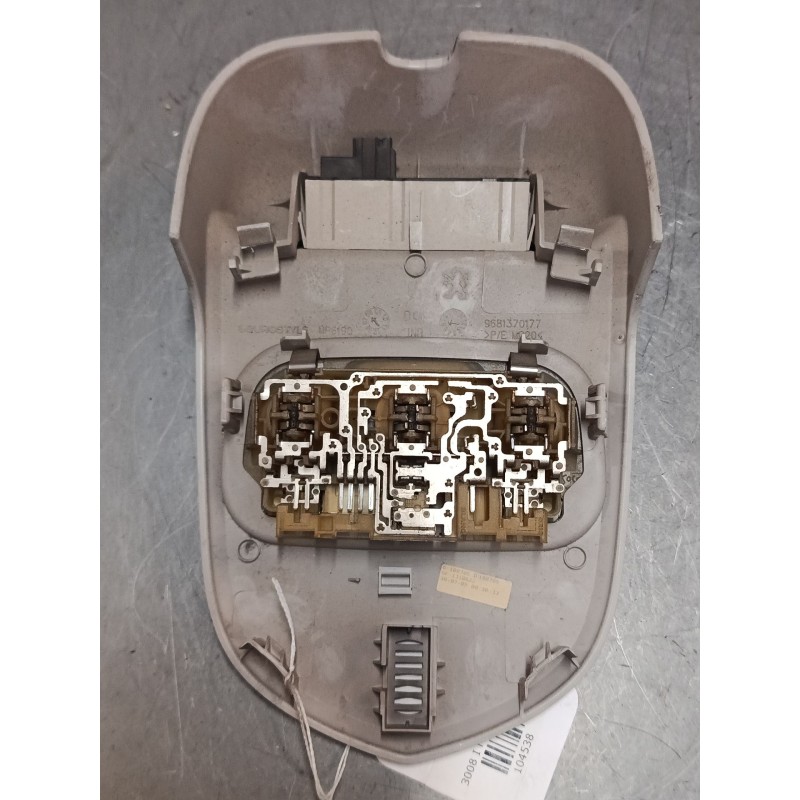 Recambio de luz interior delantera para peugeot 3008 i monospace (0u_) 1.6 hdi referencia OEM IAM 9681370177  