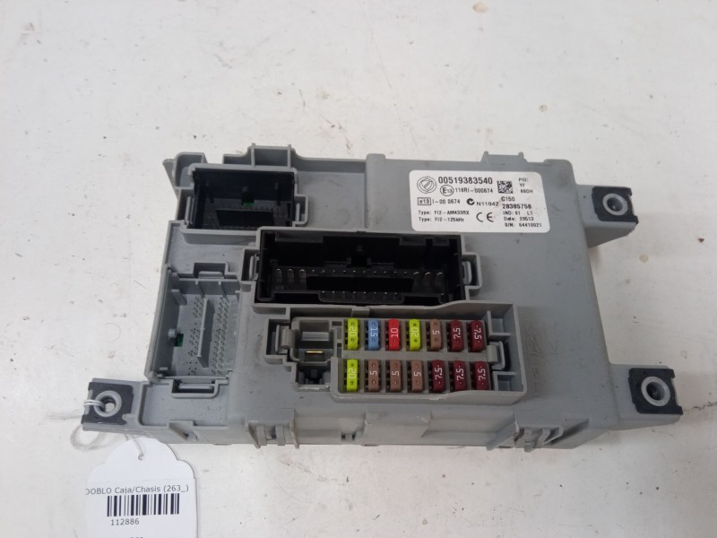 Recambio de bsi para fiat doblo caja/chasis (263_) 1.3 d multijet referencia OEM IAM 00519383540  