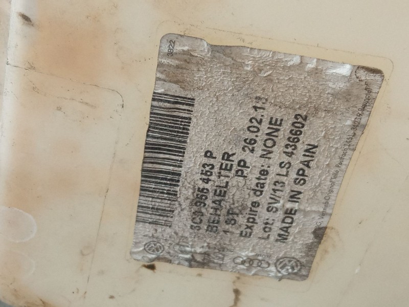 Recambio de deposito limpiaparabrisas para volkswagen passat b6 (3c2) 2.0 tdi 16v referencia OEM IAM   