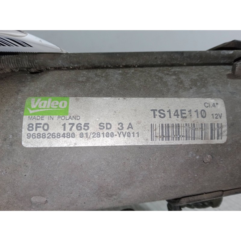 Recambio de motor arranque para peugeot partner tepee 1.6 hdi 16v referencia OEM IAM 8FO1765SD3A  