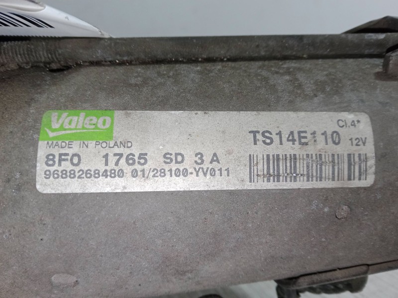 Recambio de motor arranque para peugeot partner tepee 1.6 hdi 16v referencia OEM IAM 8FO1765SD3A  