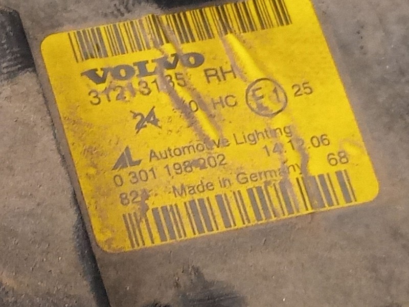 Recambio de faro derecho para volvo s40 ii (544) 1.8 referencia OEM IAM   