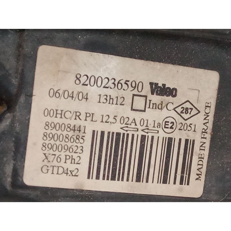 Recambio de faro izquierdo para renault kangoo (kc0/1_) d 65 1.9 (kc0e, kc02, kc0j, kc0n) referencia OEM IAM   