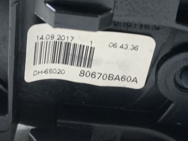 Recambio de maneta interior puerta delantera derecha para nissan juke (f15) 1.6 referencia OEM IAM 80670BA60A  