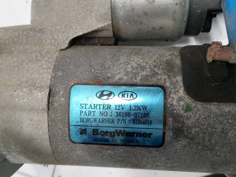 Recambio de motor arranque para kia picanto iii (ja) 1.0 referencia OEM IAM 3610007100  