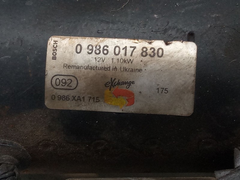 Recambio de motor arranque para volkswagen golf iv (1j1) 1.6 referencia OEM IAM 0986017830  