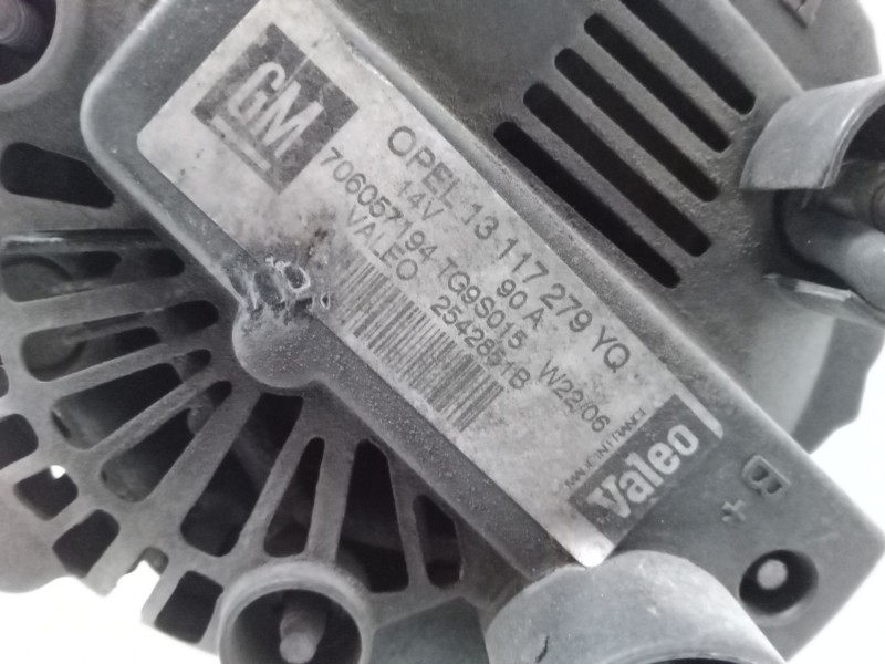 Recambio de alternador para opel corsa c (x01) 1.3 cdti (f08, f68) referencia OEM IAM 13117279YQ  2542851B