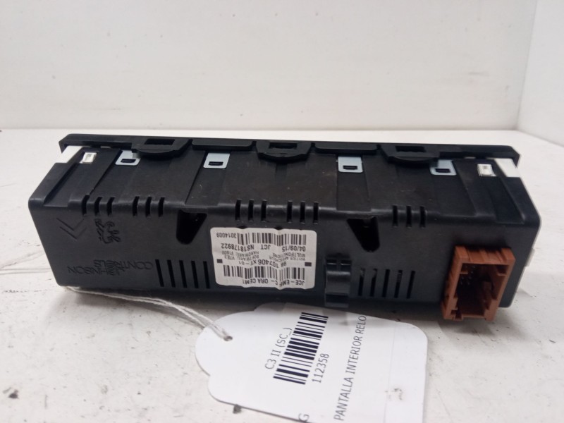 Recambio de pantalla interior reloj para citroën c3 ii (sc_) 1.2 vti 82 referencia OEM IAM 98107406XT  