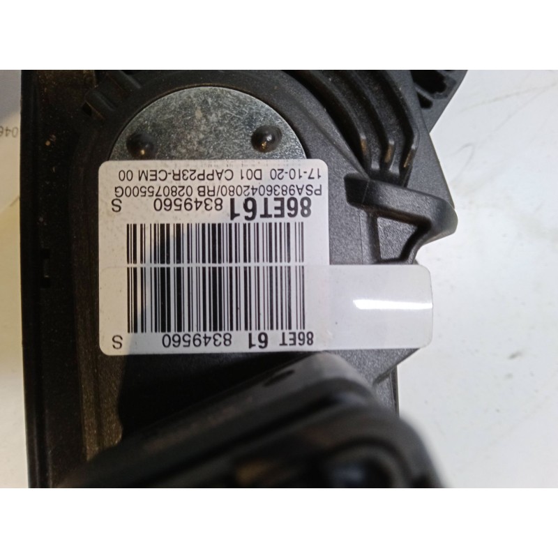 Recambio de pedal acelerador para peugeot 3008 suv (mc_, mr_, mj_, m4_) 1.5 bluehdi 130 referencia OEM IAM 9836042080  86ET61