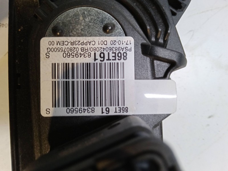 Recambio de pedal acelerador para peugeot 3008 suv (mc_, mr_, mj_, m4_) 1.5 bluehdi 130 referencia OEM IAM 9836042080  86ET61