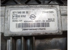Recambio de centralita motor uce para ssangyong korando (ck) 2.0 e-xdi referencia OEM IAM 6715400032 20DTFE5 DCM3.7AP