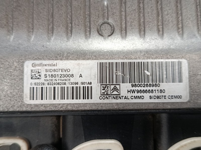 Recambio de centralita motor uce para citroën c4 picasso i monospace (ud_) 1.6 hdi 110 referencia OEM IAM 9800268980 9666681180 