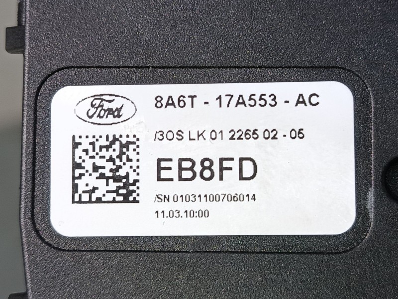 Recambio de mando limpiaparabrisas para ford fiesta vi (cb1, ccn) 1.4 tdci referencia OEM IAM 8A6T17A553AC  