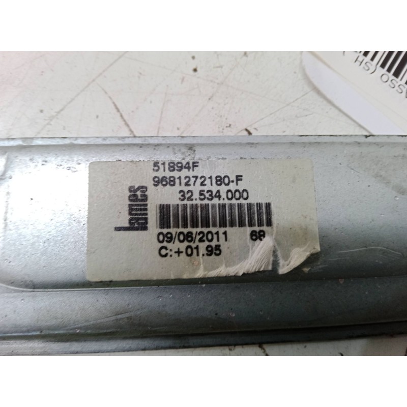Recambio de elevalunas trasero izquierdo para citroën c3 picasso (sh_) 1.4 vti 95 referencia OEM IAM 51894F  9681272180F