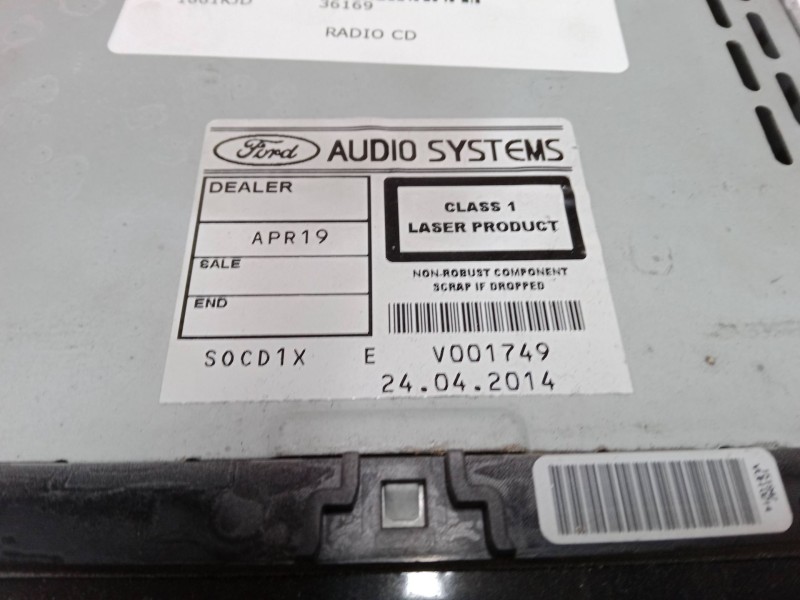 Recambio de radio cd para ford galaxy ii (wa6) 2.0 tdci referencia OEM IAM SOCD1X  