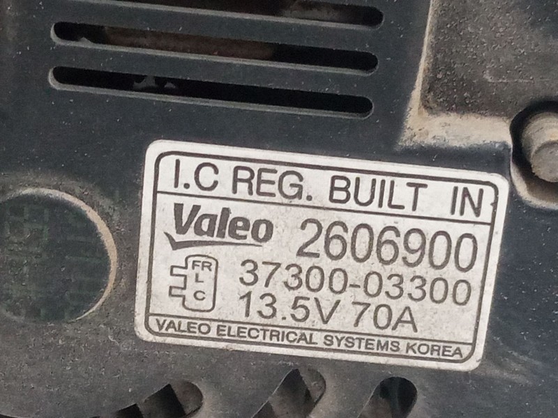 Recambio de alternador para hyundai i20 i (pb, pbt) 1.2 referencia OEM IAM 3730003300 2606900 