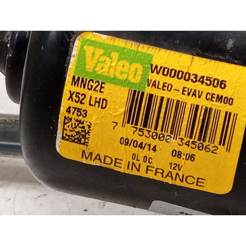Recambio de motor limpia delantero para dacia sandero ii (b8_) 1.5 dci 75 / blue dci 75 (b8jw, b8m4, b8ah, b8m7, b8m6) referenci