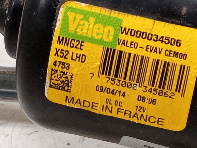 Recambio de motor limpia delantero para dacia sandero ii (b8_) 1.5 dci 75 / blue dci 75 (b8jw, b8m4, b8ah, b8m7, b8m6) referenci