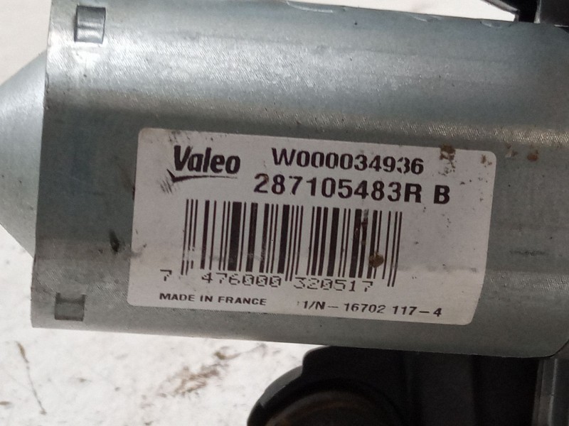 Recambio de motor limpia trasero para dacia sandero ii (b8_) 1.5 dci 75 / blue dci 75 (b8jw, b8m4, b8ah, b8m7, b8m6) referencia 