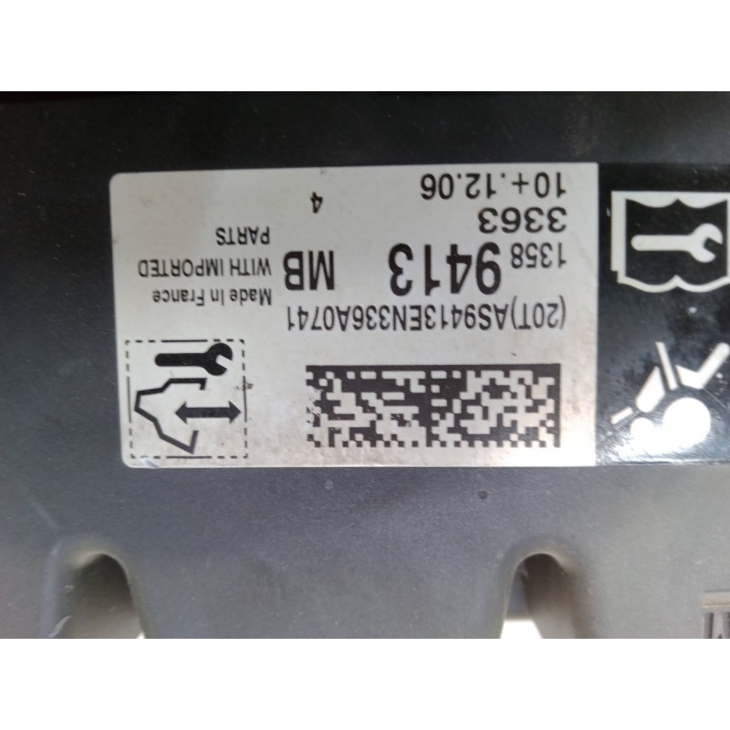 Recambio de centralita airbag para opel zafira tourer c (p12) 1.4 lpg (75) referencia OEM IAM AS9413EN336A0741  13589413