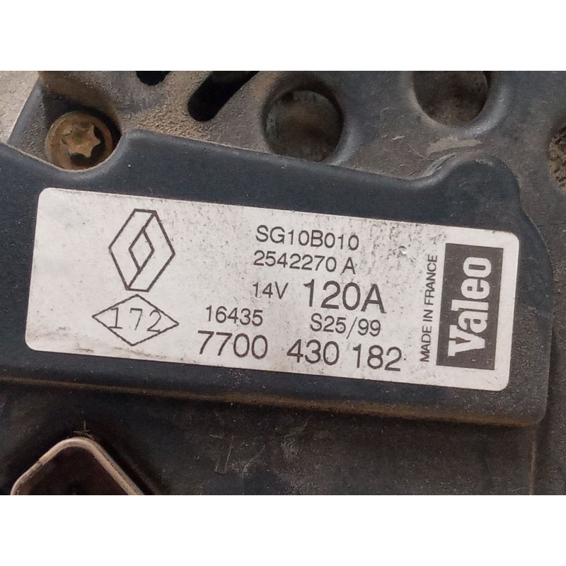 Recambio de alternador para renault megane scénic (ja0/1_) 1.9 dti (ja0n) referencia OEM IAM 7700430182 2542270A 