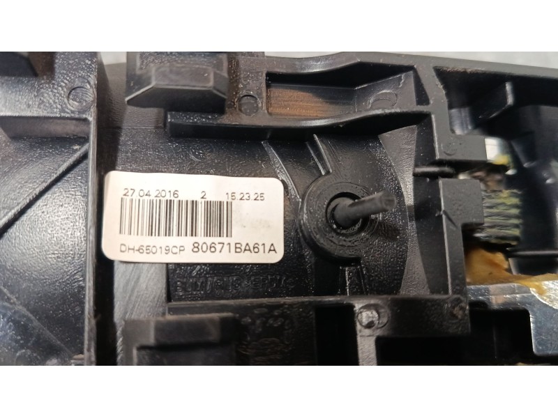 Recambio de maneta interior puerta trasera izquierda para nissan juke (f15) 1.2 dig-t referencia OEM IAM 80671BA61A  