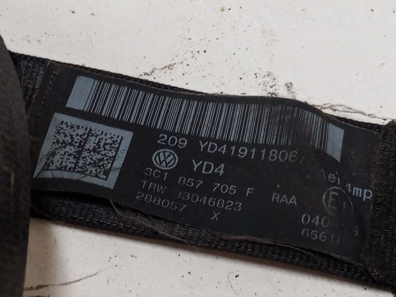 Recambio de cinturon seguridad delantero izquierdo para volkswagen passat b6 (3c2) 2.0 tdi 16v referencia OEM IAM   