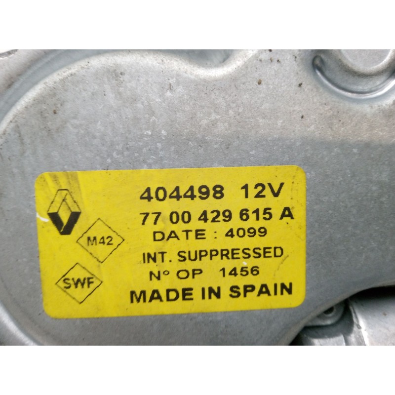Recambio de motor limpia trasero para renault clio ii (bb_, cb_) 1.6 (b/cb0d, bb00) referencia OEM IAM 7700429615A 404498 