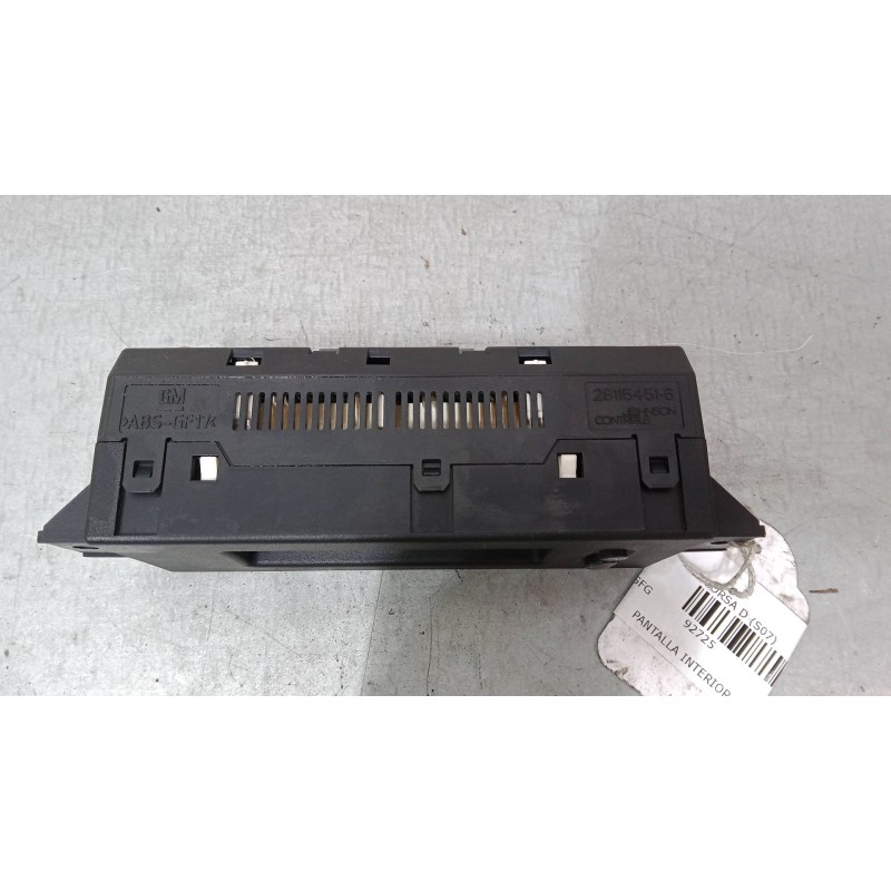 Recambio de pantalla interior reloj para opel corsa d (s07) 1.3 cdti (l08, l68) referencia OEM IAM 13284430 283301113 565412769
