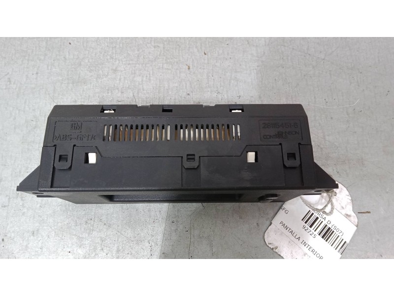 Recambio de pantalla interior reloj para opel corsa d (s07) 1.3 cdti (l08, l68) referencia OEM IAM 13284430 283301113 565412769