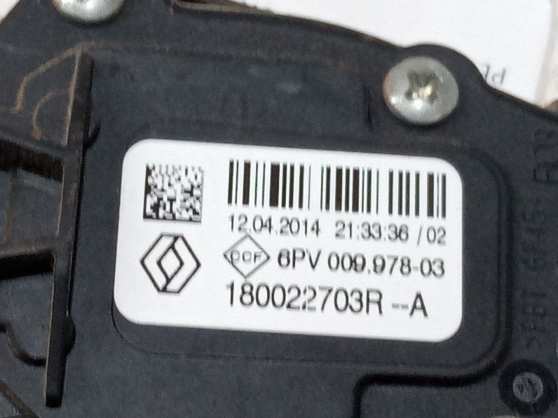 Recambio de pedal acelerador para dacia sandero ii (b8_) 1.5 dci 75 / blue dci 75 (b8jw, b8m4, b8ah, b8m7, b8m6) referencia OEM 