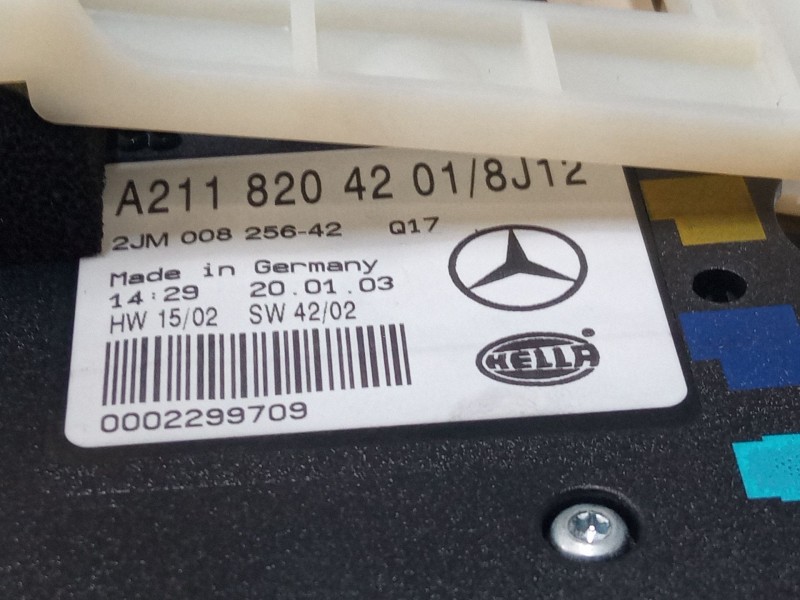 Recambio de luz interior delantera para mercedes-benz clase e (w211) e 270 cdi (211.016) referencia OEM IAM   