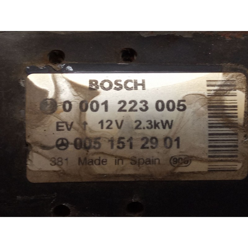 Recambio de motor arranque para mercedes-benz clase e (w211) e 270 cdi (211.016) referencia OEM IAM 0001223005 0051512901 