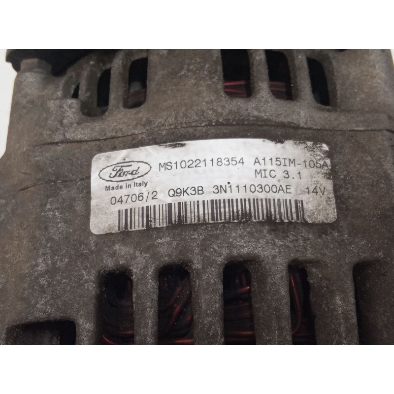 Recambio de alternador para ford focus ii (da_, hcp, dp) 1.6 ti referencia OEM IAM MS1022118354 Q9K3B 3N1110300AE 