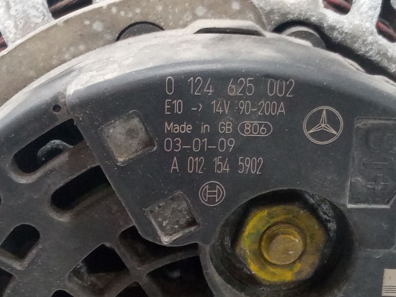 Recambio de alternador para mercedes-benz clase e (w211) e 270 cdi (211.016) referencia OEM IAM 0124625002  