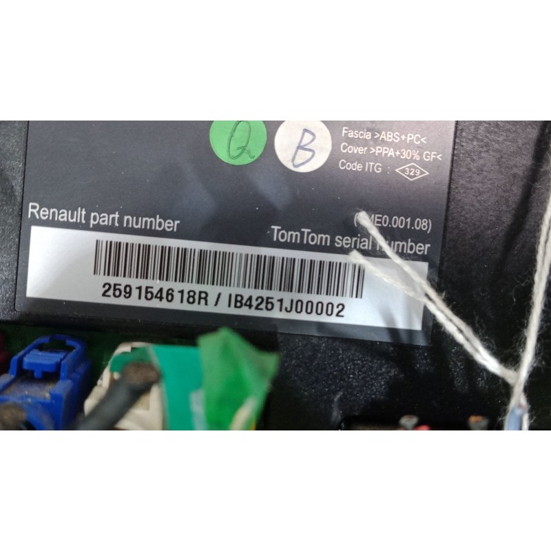 Recambio de pantalla multifuncion para renault laguna iii grandtour (kt0/1) 1.5 dci (kt0a, kt0r, kt02) referencia OEM IAM 259154