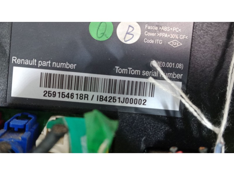 Recambio de pantalla multifuncion para renault laguna iii grandtour (kt0/1) 1.5 dci (kt0a, kt0r, kt02) referencia OEM IAM 259154