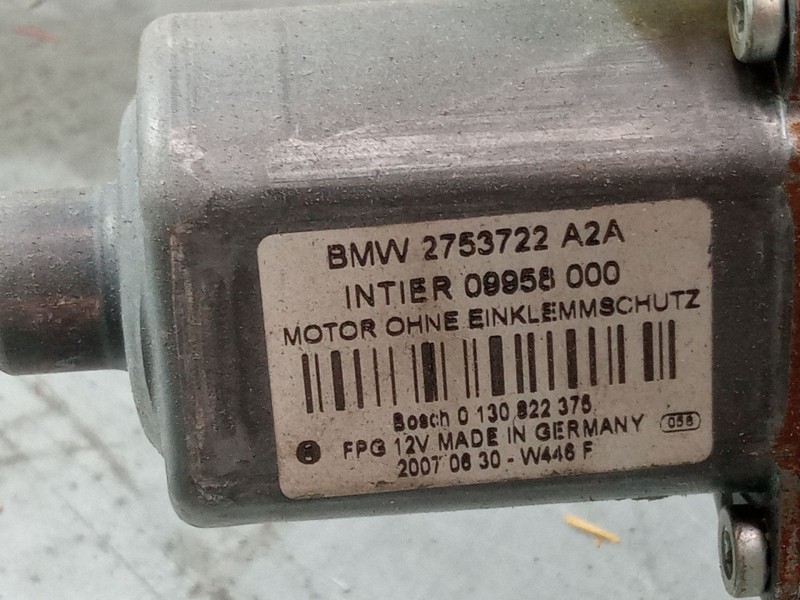 Recambio de elevalunas electrico delantero derecho para mini mini (r56) one referencia OEM IAM 2753722A2A  