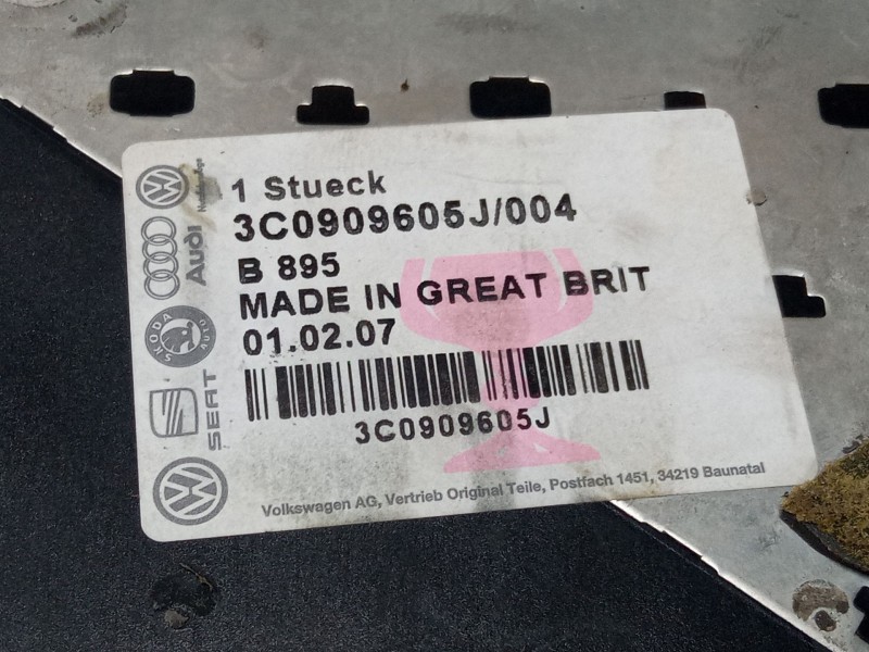 Recambio de centralita airbag para volkswagen passat b6 (3c2) 2.0 tdi 16v referencia OEM IAM 3C0909605J  