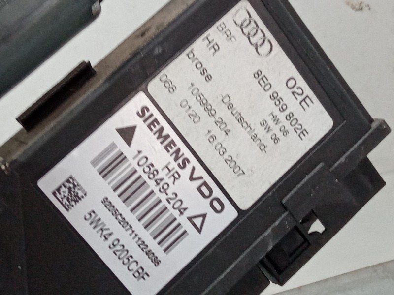 Recambio de elevalunas electrico trasero derecho para audi a4 b7 (8ec) 2.0 tdi 16v referencia OEM IAM   