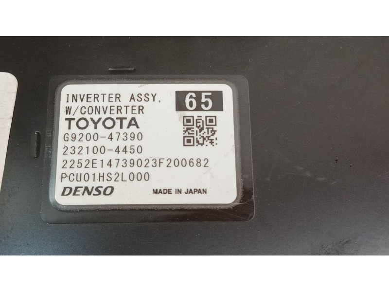 Recambio de inversor para toyota corolla station wagon (_e21_) 1.8 hybrid (zwe211) referencia OEM IAM G920047390 2321004450 