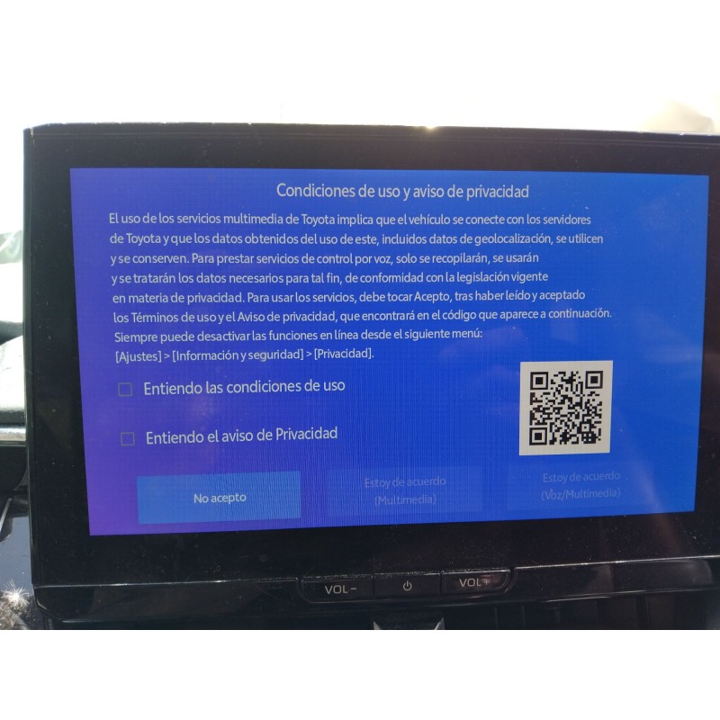 Recambio de pantalla multifuncion para toyota corolla station wagon (_e21_) 1.8 hybrid (zwe211) referencia OEM IAM 8614002N51  