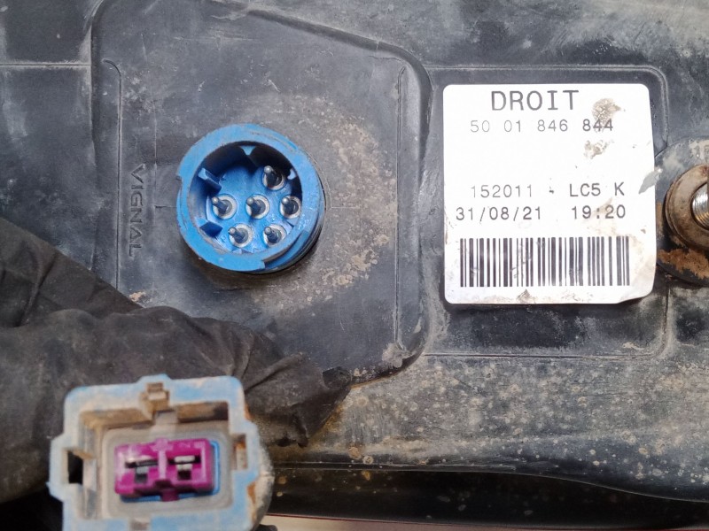 Recambio de piloto trasero derecho para renault 54ana1t 54ana1t/ii referencia OEM IAM 1592007300  