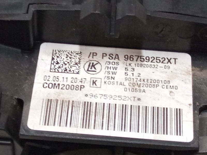 Recambio de mando luces para citroën c4 ii (nc_) 1.6 hdi 90 referencia OEM IAM 96759252XT  
