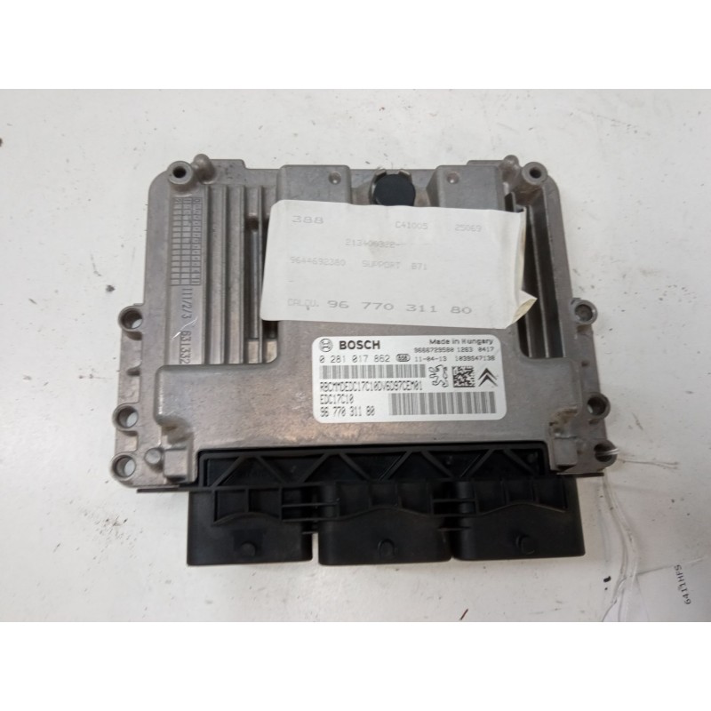 Recambio de centralita motor uce para citroën c4 ii (nc_) 1.6 hdi 90 referencia OEM IAM 9677031180 0281017862 