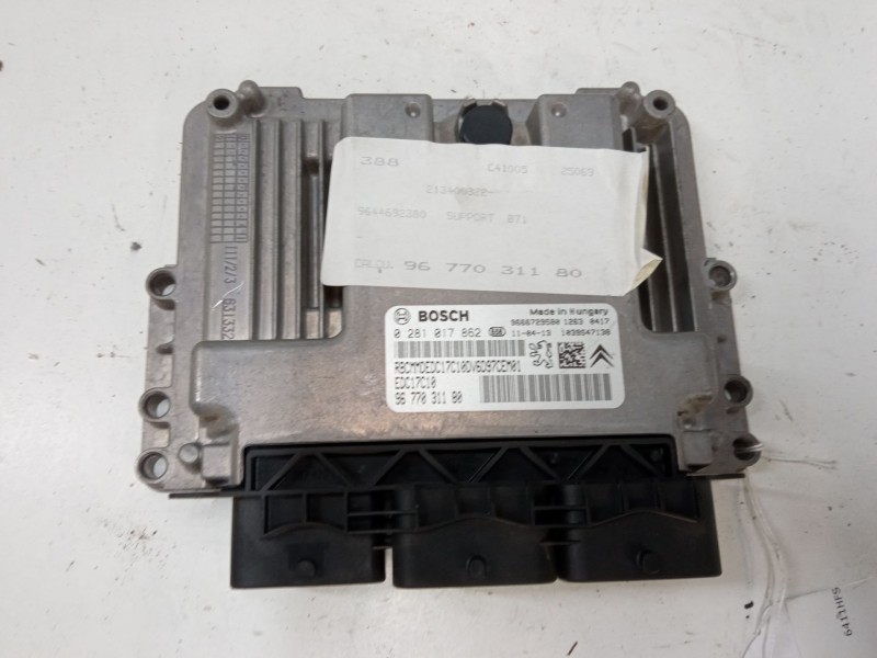 Recambio de centralita motor uce para citroën c4 ii (nc_) 1.6 hdi 90 referencia OEM IAM 9677031180 0281017862 