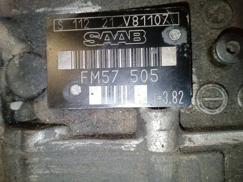 Recambio de caja de cambios manual 5 velocidades para saab 9-3 (ys3d) 2.2 tid referencia OEM IAM FM57505 I=3.82 S11221V81107